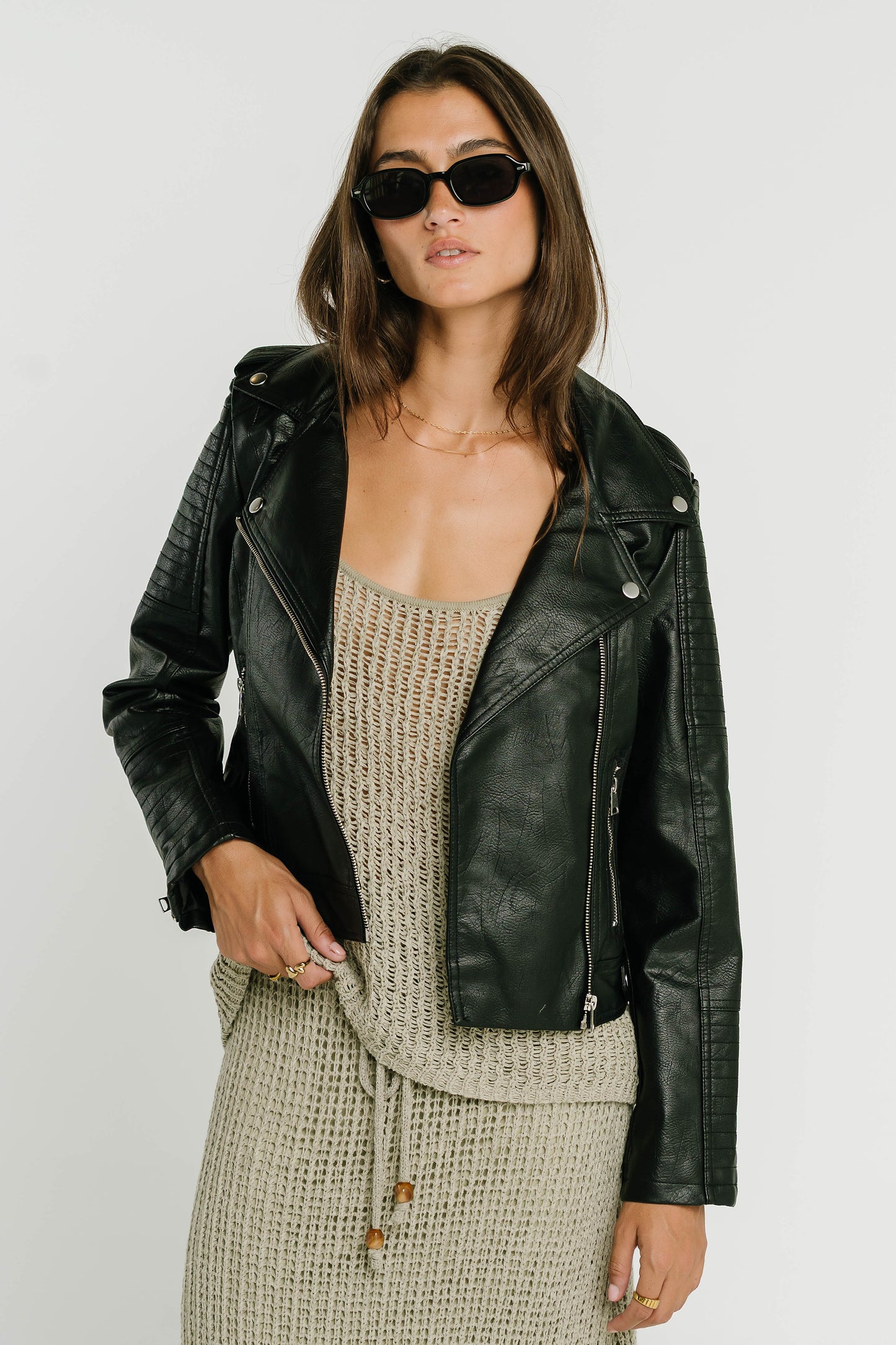 Vestria Sloane Zipper Moto Jacket