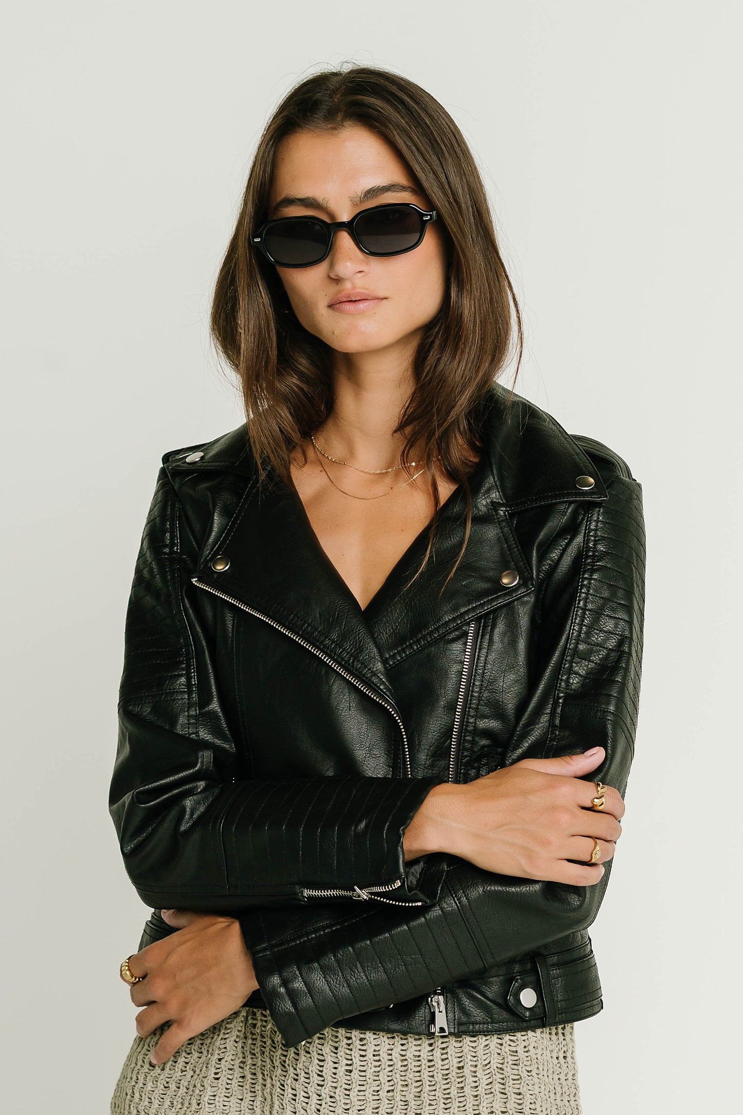 Vestria Sloane Zipper Moto Jacket
