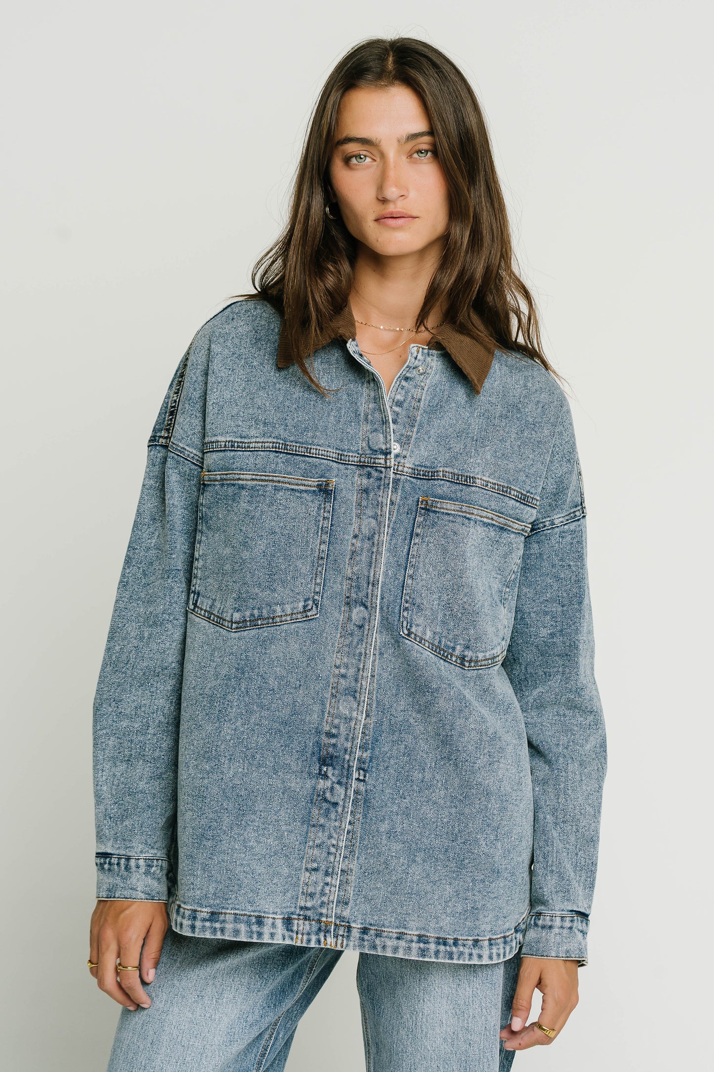 Vestria Raelynn Denim Shacket