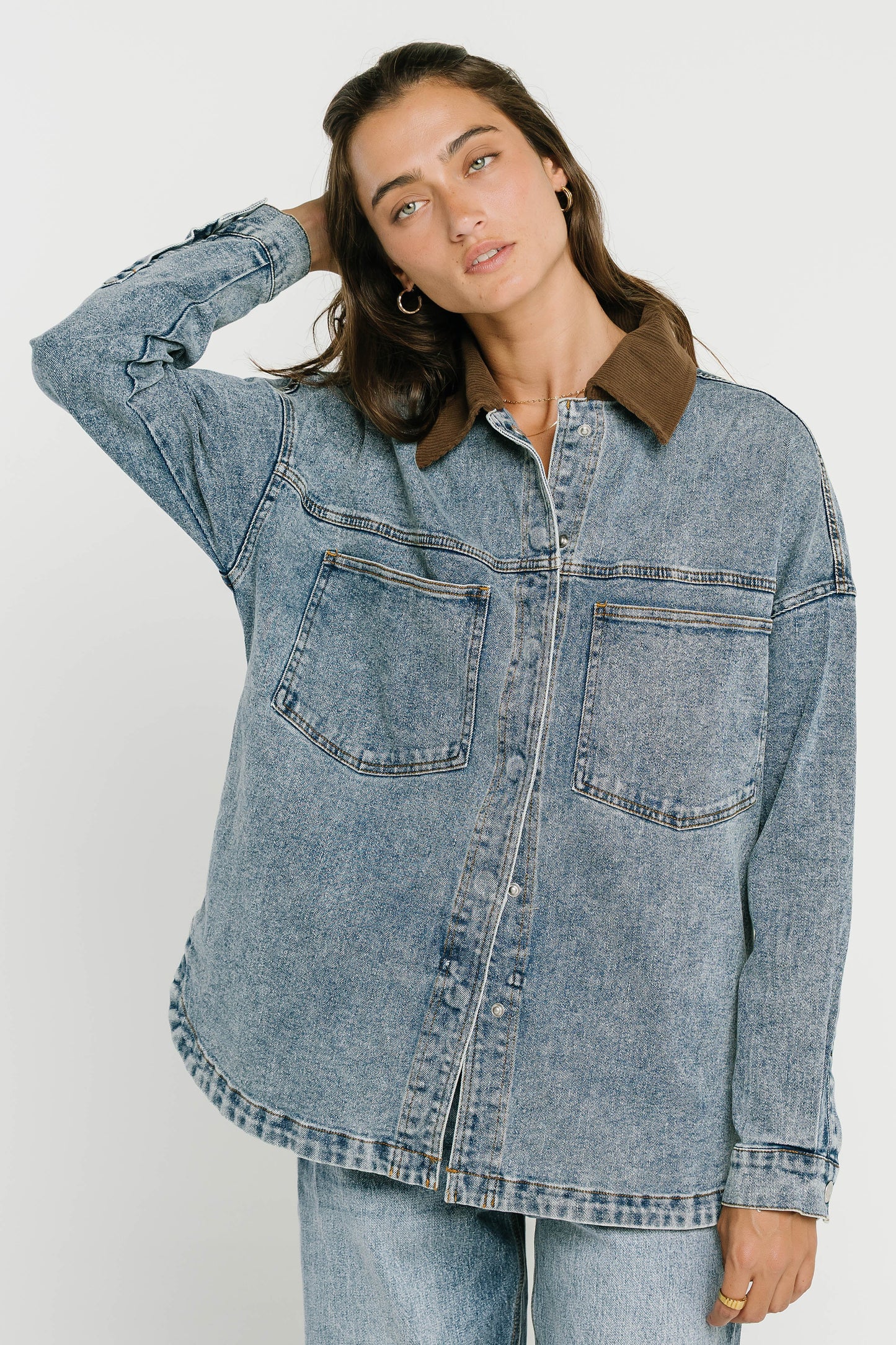Vestria Raelynn Denim Shacket