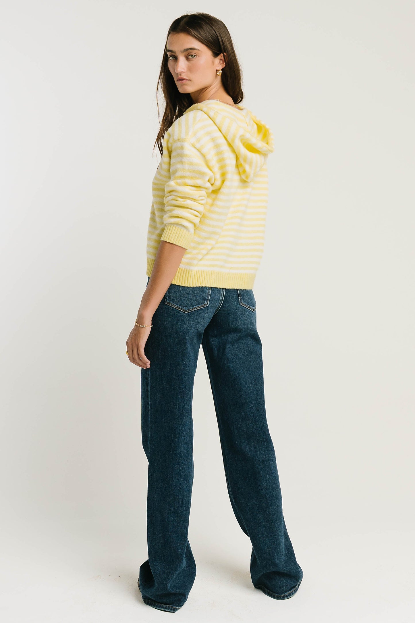 Vestria Davis Knit Jacket in Yellow