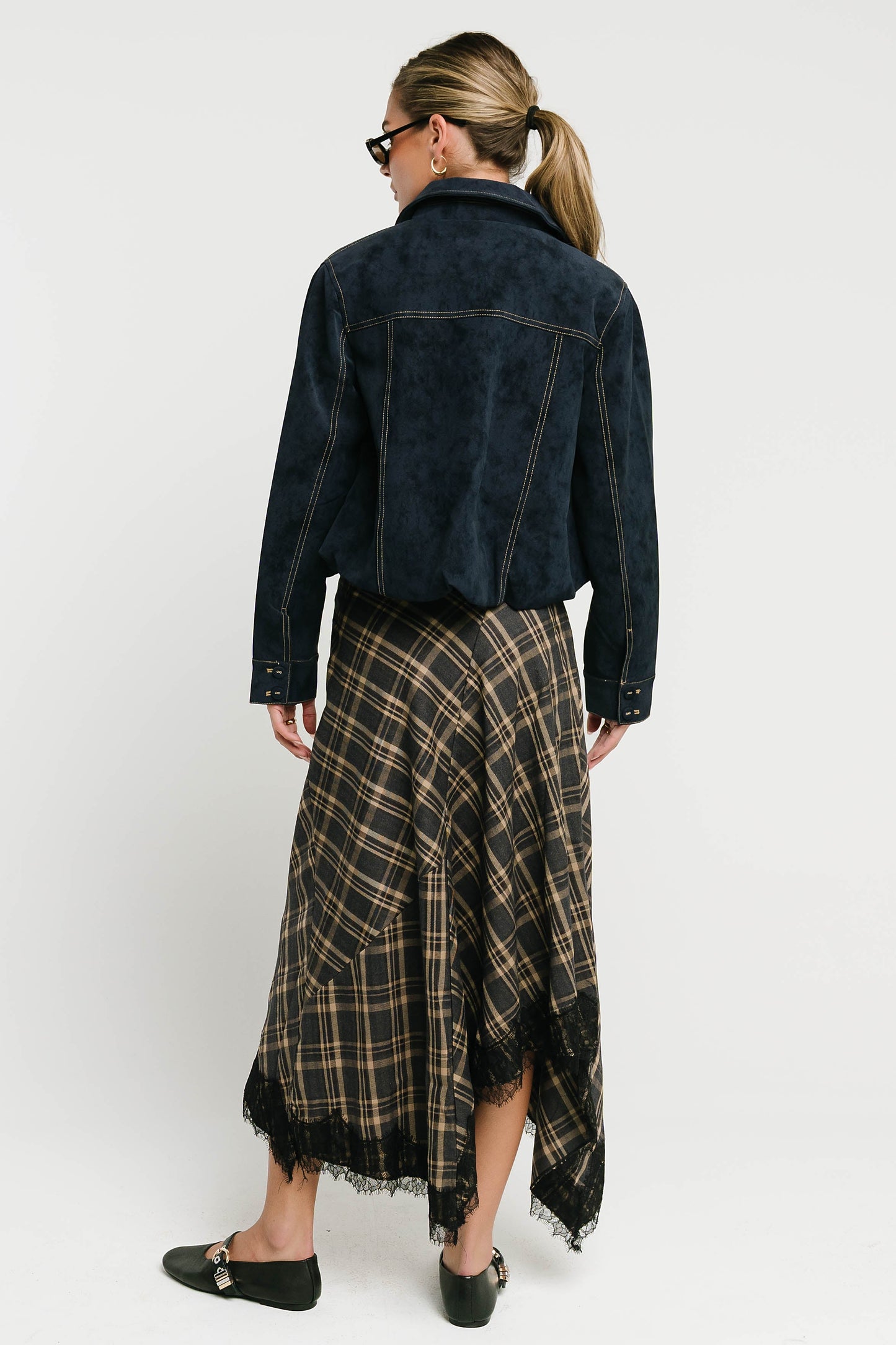 Vestria Mercer Contrast Suede Jacket