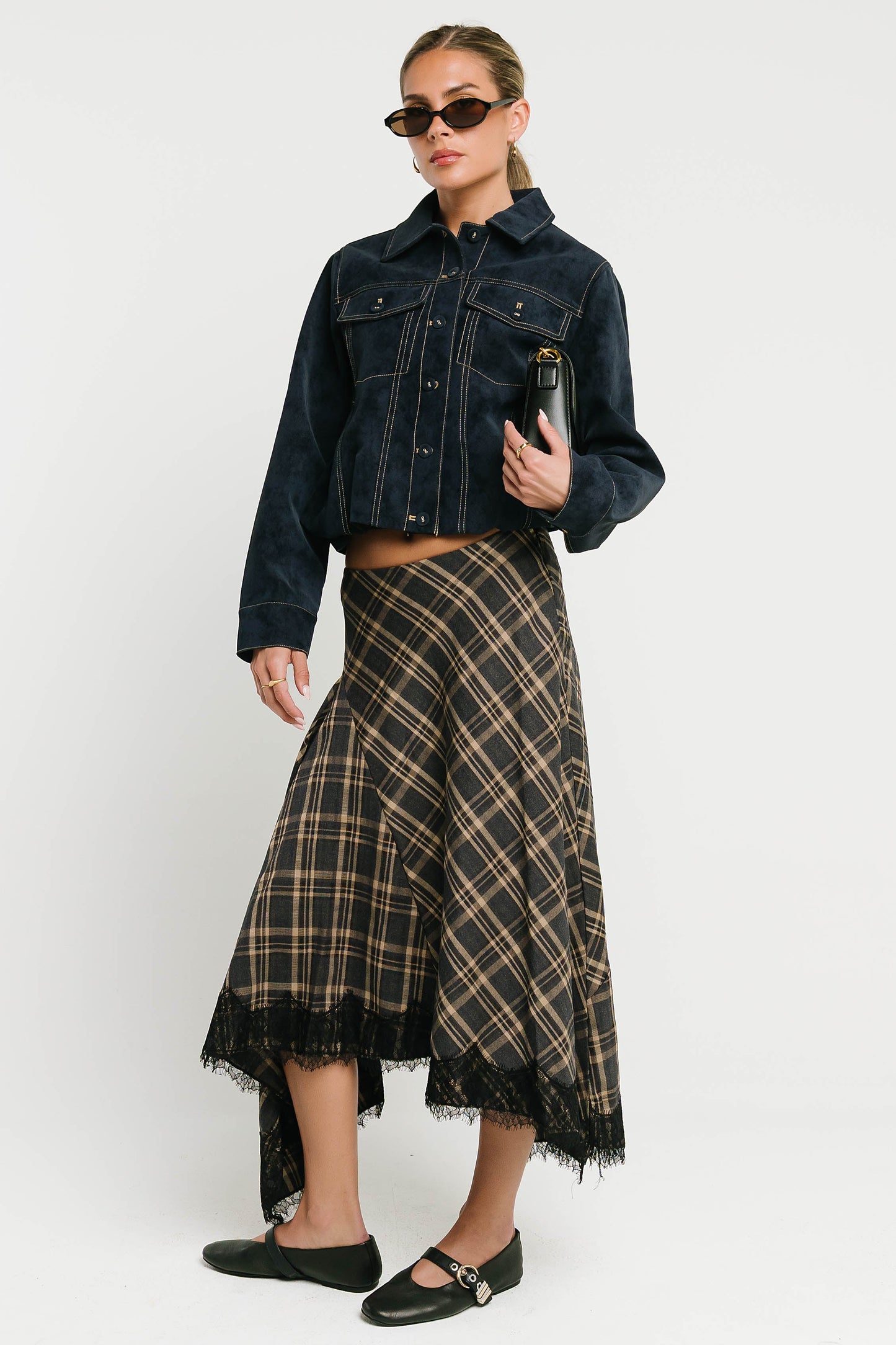 Vestria Mercer Contrast Suede Jacket