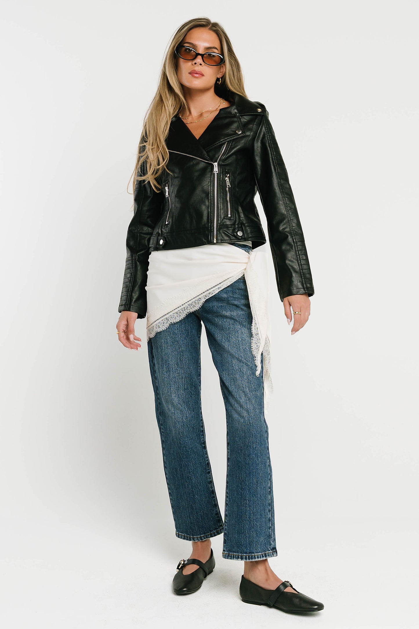 Vestria Sloane Zipper Moto Jacket