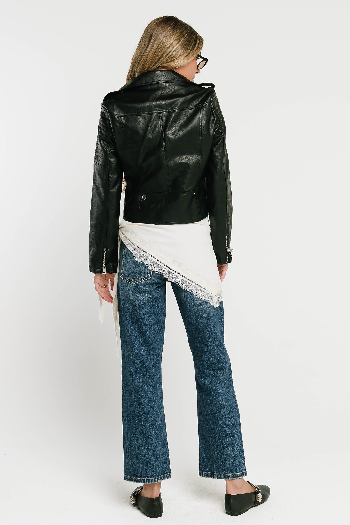 Vestria Sloane Zipper Moto Jacket
