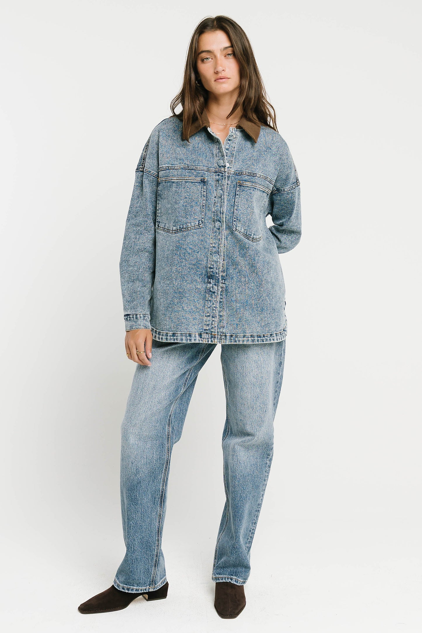 Vestria Raelynn Denim Shacket