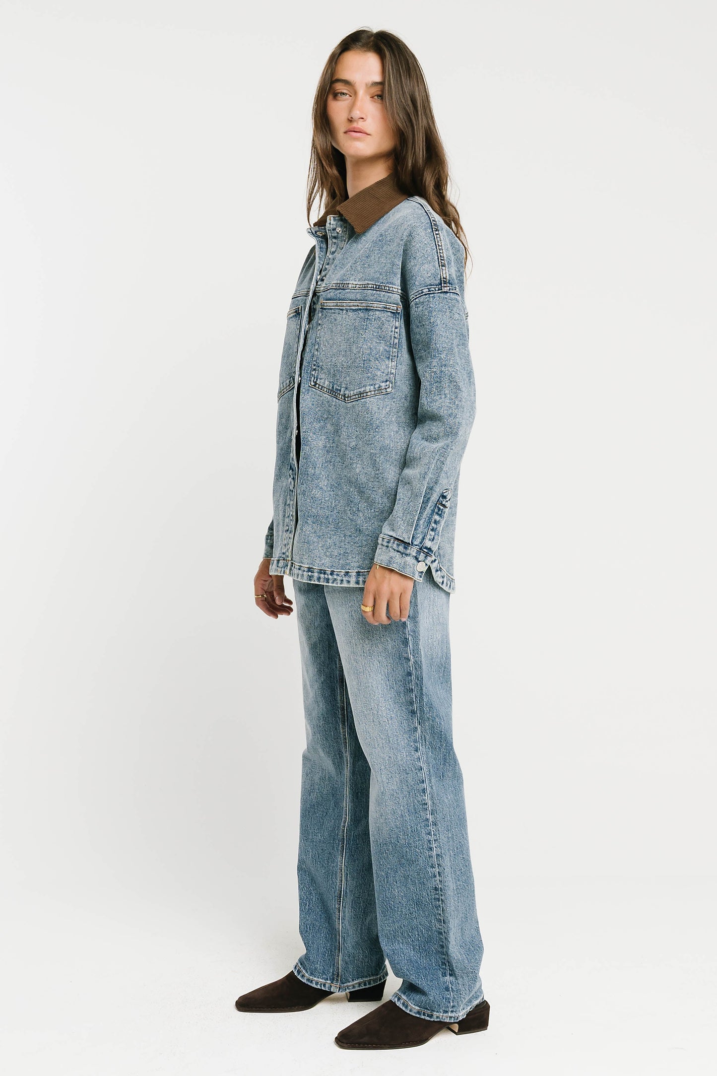 Vestria Raelynn Denim Shacket